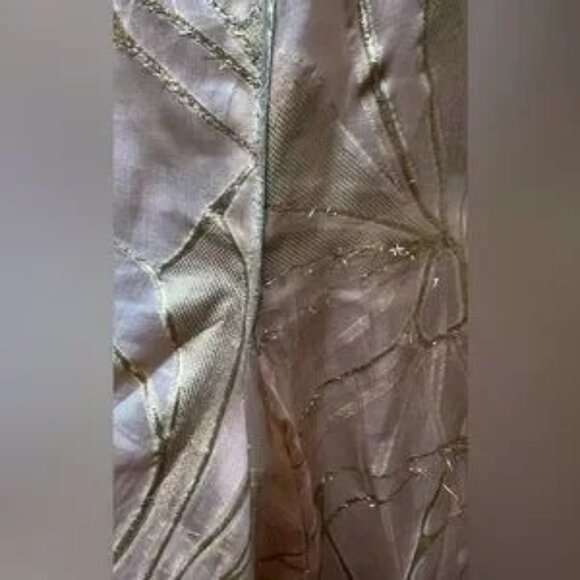 J. MENDEL Peach And Gold Bustier Ball GOWN Size 0/2 One Of A Kind Sample - Picture 15 of 16